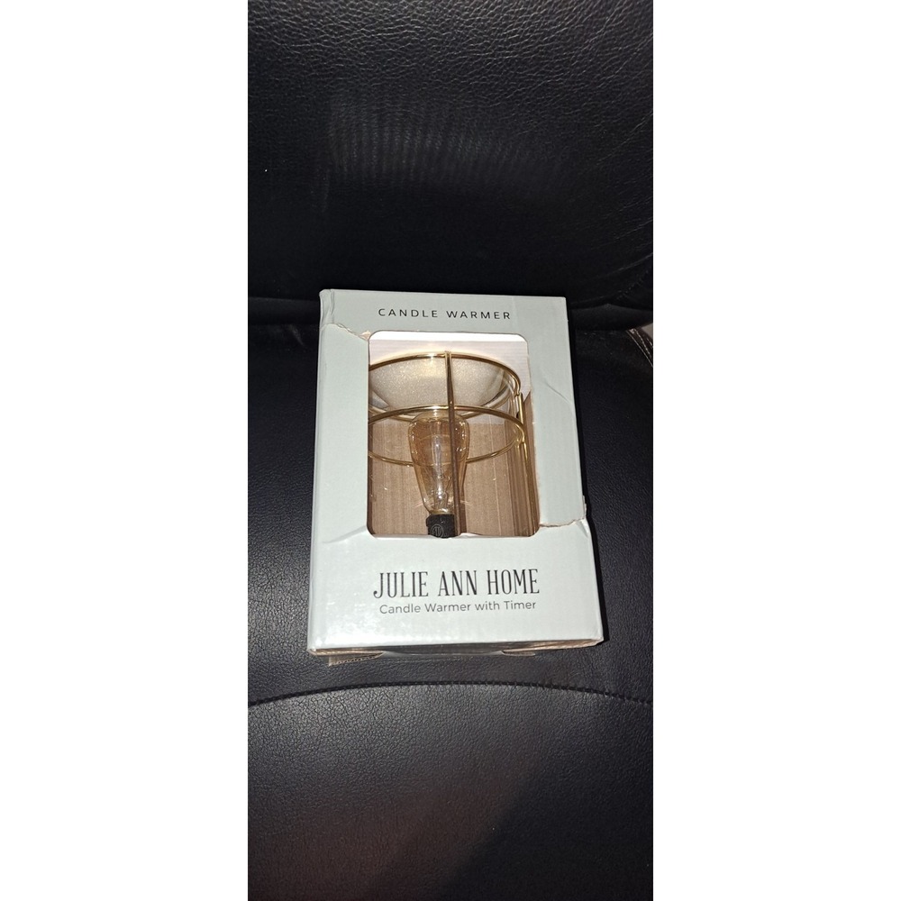 Julie Ann Home Candle Warmer With‎ Timer Gold Tone